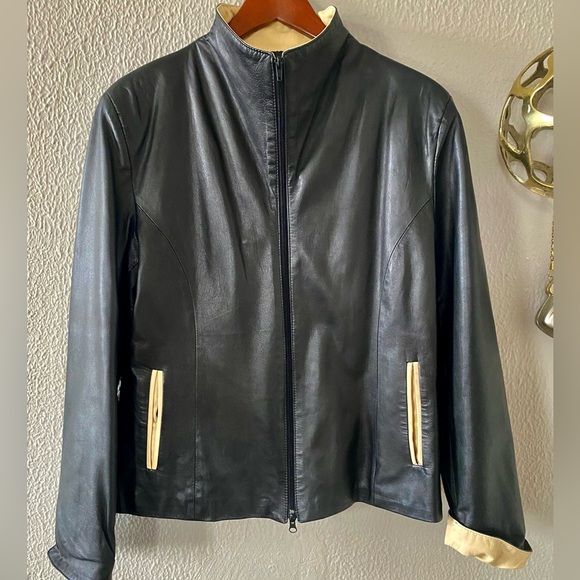 Italian Leather Jacket YARA - Picture 3 of 10